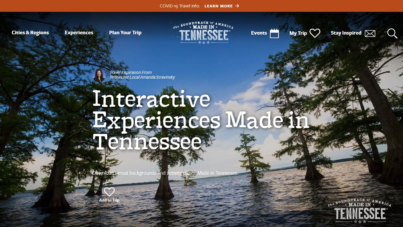 Tennessee Virtual Backgrounds & Activity Pages - Tennessee Vacation